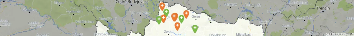 Map view for Pharmacies emergency services nearby Kautzen (Waidhofen an der Thaya, Niederösterreich)
